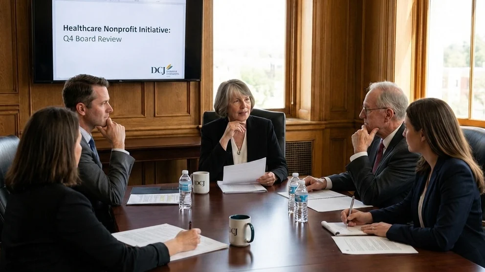 hands of nonprofit board members arranging governance model blocks to illustrate 4 P’s and 4 Pillars in nonprofit board governance